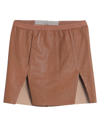 Rick Owens Mini Skirts In Brown