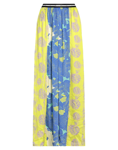 F**k Project Woman Maxi Skirt Lime Green Size M Polyester In Acid Green