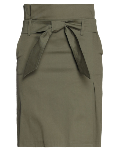 Liu •jo Midi Skirts In Green