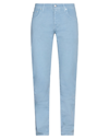 JACOB COHЁN JACOB COHЁN MAN PANTS SKY BLUE SIZE 33 COTTON, ELASTANE