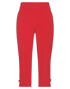 Boutique Moschino Cropped Pants In Red