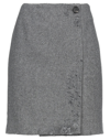 Msgm Mini Skirts In Grey