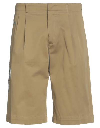 Dolce & Gabbana Man Shorts & Bermuda Shorts Sage Green Size 34 Cotton, Elastane