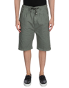 Bl.11  Block Eleven Bl.11 Block Eleven Man Shorts & Bermuda Shorts Military Green Size 36 Cotton, Elastane
