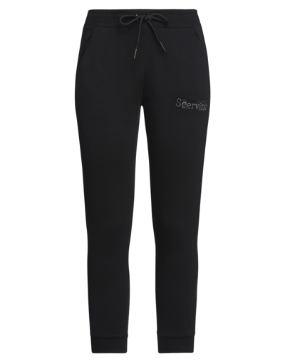 Scervino Cropped Pants In Black