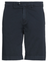 Seventy Sergio Tegon Seventy Venezia Man Shorts & Bermuda Shorts Midnight Blue Size 30 Lyocell, Linen, Cotton