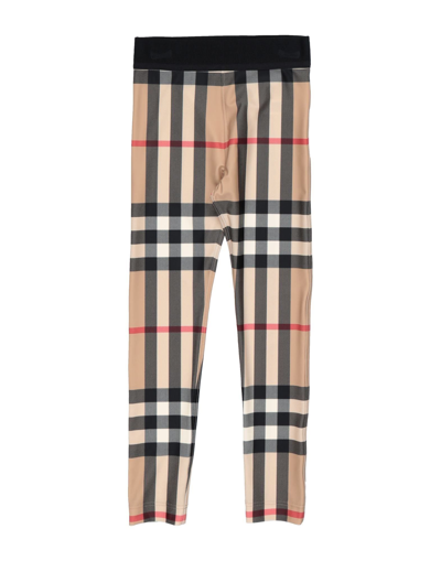 Burberry Girls Teen Beige Check Leggings