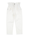Dixie Toddler Girl Jeans White Size 6 Cotton, Elastane In White