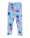 Msgm Teen Watercolour-print Leggings In Sky Blue