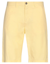 Liu •jo Man Man Shorts & Bermuda Shorts Yellow Size 34 Cotton, Elastane In Yellow