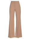 Chloé Asymmetrical Wool Pants In Beige