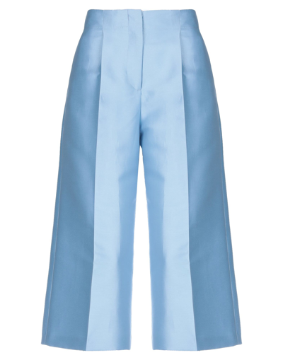 Seventy Sergio Tegon Cropped Pants In Blue