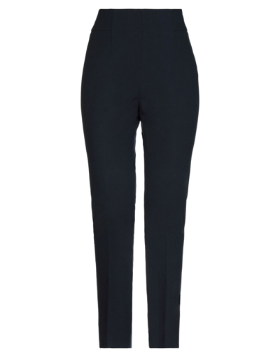 Peserico High-rise Slim-fit Trousers In Blue