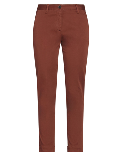 Nine:inthe:morning Nine In The Morning Woman Pants Brown Size 29 Cotton, Elastane