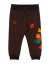 DOLCE & GABBANA DOLCE & GABBANA NEWBORN BOY PANTS COCOA SIZE 3 COTTON, ELASTANE, POLYESTER, VISCOSE