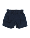 Aletta Kids'  Newborn Girl Shorts & Bermuda Shorts Midnight Blue Size 3 Cotton, Lycra