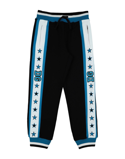 Dolce & Gabbana Kids' Side Bands Sweatpants In Blue