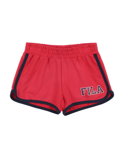 Fila Kids'  Toddler Girl Shorts & Bermuda Shorts Red Size 7 Cotton, Elastane