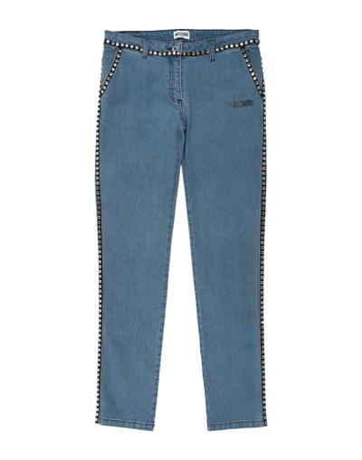 Moschino Teen Kids' Jeans In Blue