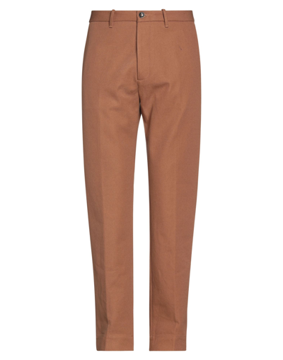 Nine:inthe:morning Nine In The Morning Man Pants Brown Size 28 Cotton, Elastane In Beige
