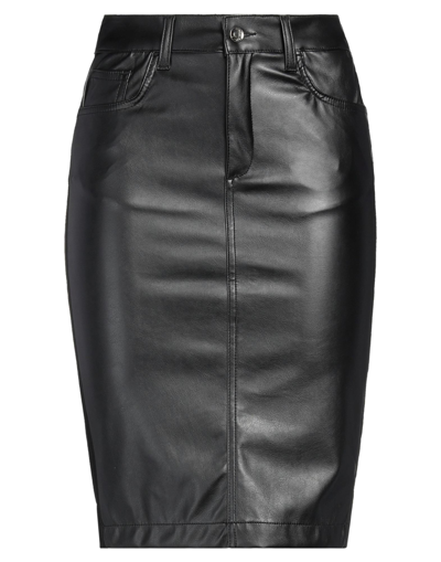 Liu •jo Midi Skirts In Black