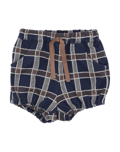 Aletta Kids'  Newborn Boy Shorts & Bermuda Shorts Midnight Blue Size 3 Cotton, Polyester, Elastane