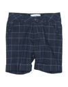 ALETTA ALETTA NEWBORN BOY SHORTS & BERMUDA SHORTS MIDNIGHT BLUE SIZE 3 POLYESTER, VISCOSE, ELASTANE