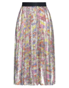 Pucci Midi Skirts In Platinum