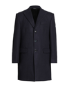 DANIELE ALESSANDRINI DANIELE ALESSANDRINI MAN COAT MIDNIGHT BLUE SIZE 42 POLYESTER, ACRYLIC, WOOL