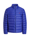Polo Ralph Lauren Puffer Jacket All-weather Packable Feature In Blue