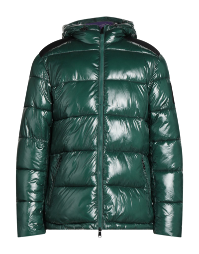 Les Copains Down Jackets In Green