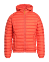 Gertrude + Gaston Down Jackets In Orange