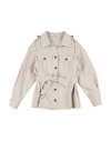 DOLCE & GABBANA DOLCE & GABBANA TODDLER GIRL OVERCOAT & TRENCH COAT BEIGE SIZE 7 COTTON