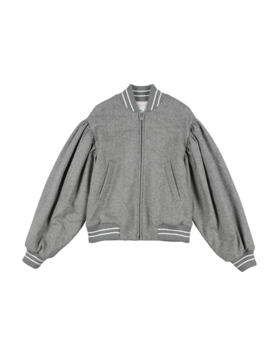 Fendi Kids' Jackets In Grey
