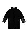 Herno Layered Hooded Padded Coat In Black