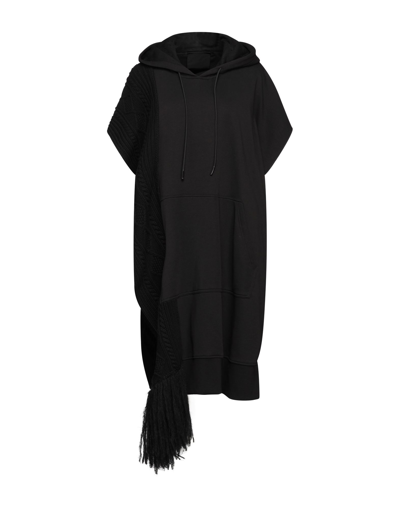 Red Valentino Woman Capes & Ponchos Black Size S Cotton, Polyester, Synthetic Fibers, Mohair Wool, W