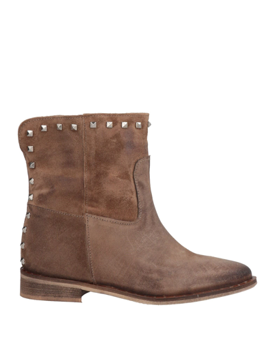 Geneve Ankle Boots In Brown