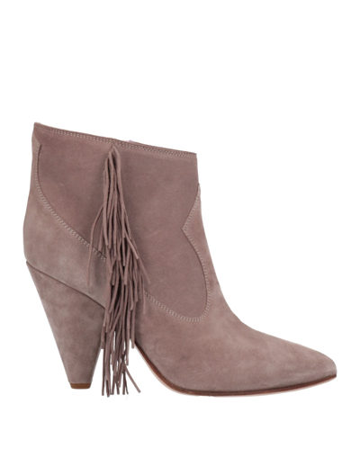 Buttero Ankle Boots In Dove Grey