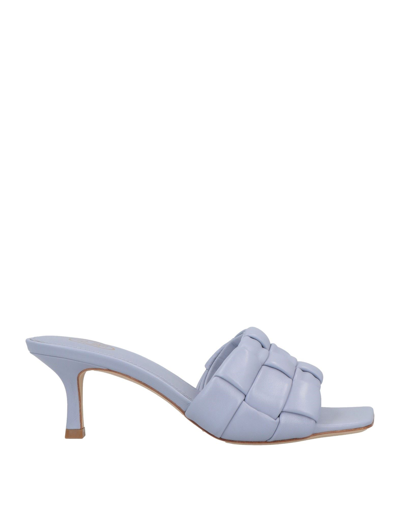 Ash Kim 75mm Woven Leather Sandals In Lilac