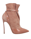 Casadei Ankle Boots In Pink