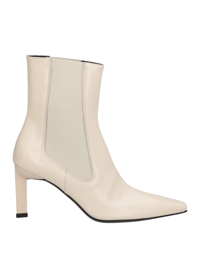 Luca Valentini Ankle Boots In White