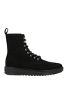 Giuseppe Zanotti Bassline Suede Cargo Boots In Black