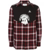 Maison Margiela Check Plaid Jersey Panel Herringbone Shirt
