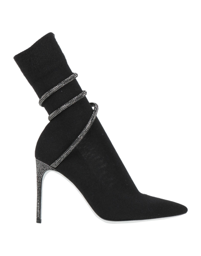 René Caovilla Ankle Boots In Black