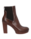 Santoni Ankle Boots In Brown