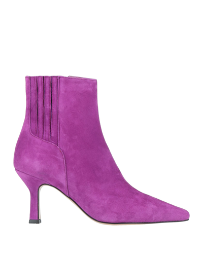 Bianca Di Ankle Boots In Purple