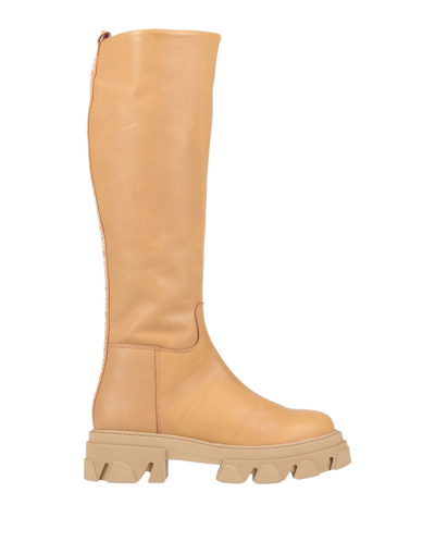 Steve Madden Knee Boots In Beige