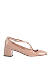 A.bocca A. Bocca Pump Two For Love In Vernice Woman Pumps Blush Size 6.5 Soft Leather In Pink