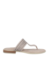 Carlo Pazolini Toe Strap Sandals In Beige