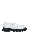 Alexander Mcqueen Wander Chunky Lug Loafers In White